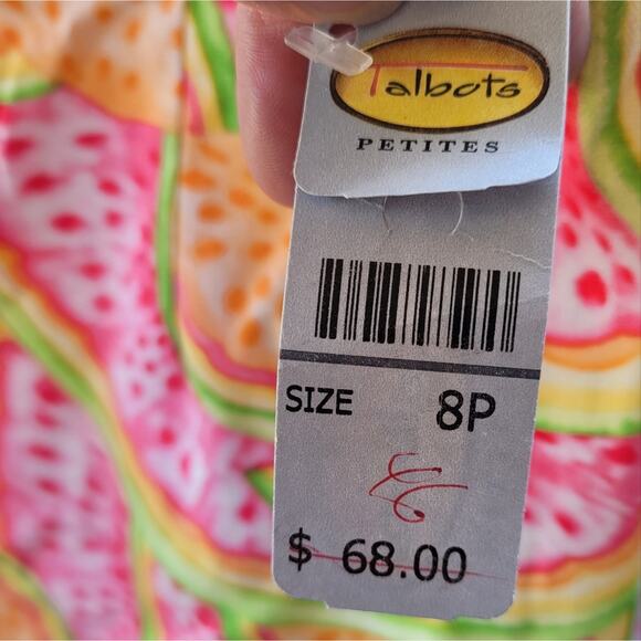 NWT Talbots Watermelon Capri size 8P - Picture 10 of 13